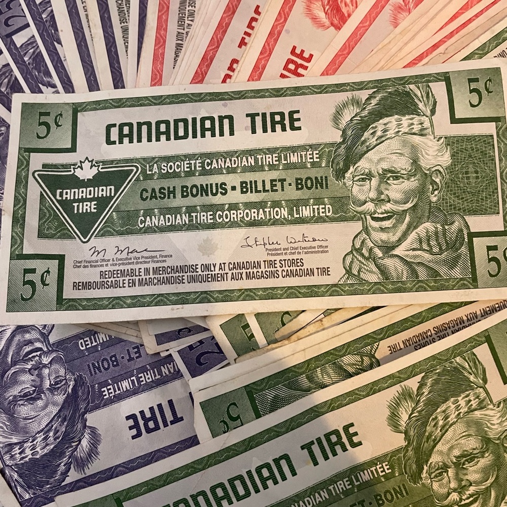 Canadian Tire Money Vintage Cash Bonus Coupons